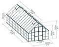 Växthus Balance 25,1 m² Silver Canopia by Palram